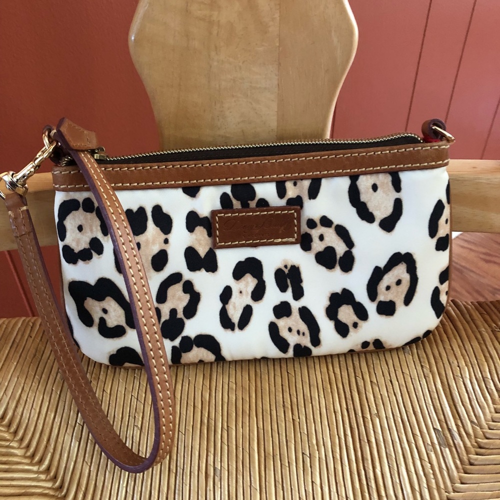 Cheetah print D&B wristlet